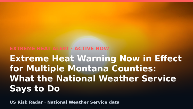 Extreme Heat Warning Now in Effect for Multiple Montana Counties: What the National Weather Service Says to Do 5 featured extreme heat warning now in effect for multiple mo v2