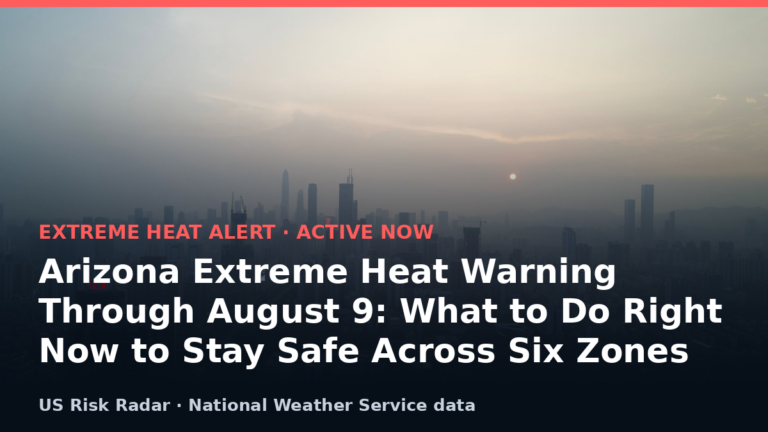 alert extreme heat warning az 2026 08 07