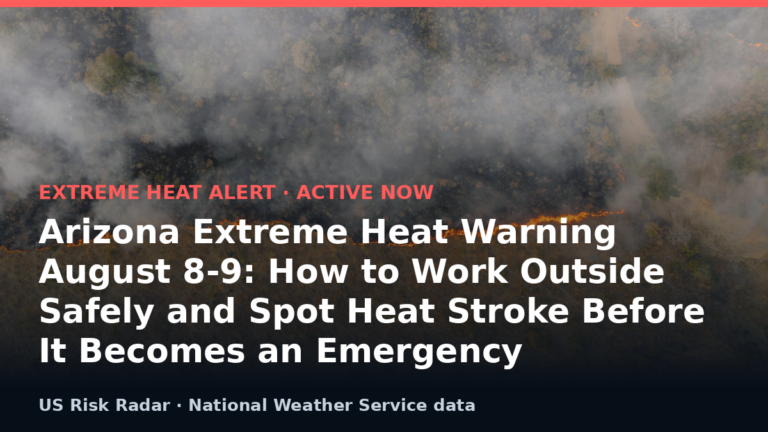 alert extreme heat warning az 2026 08 09