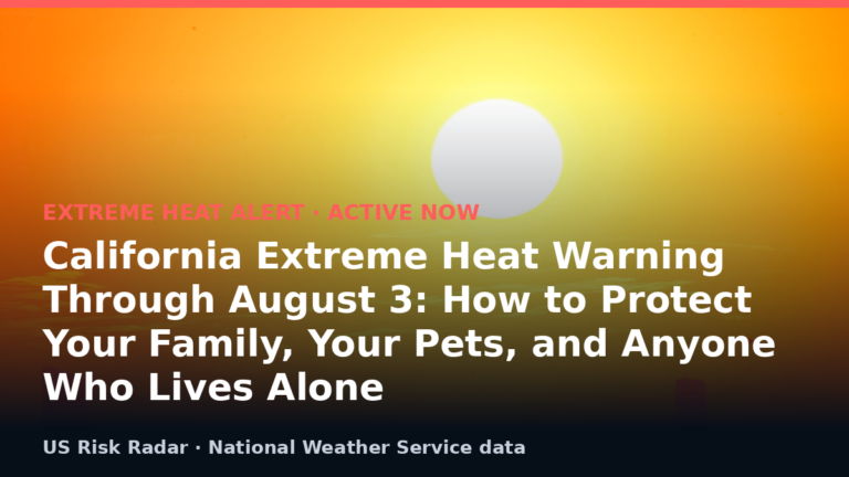 alert extreme heat warning ca 2026 08 02