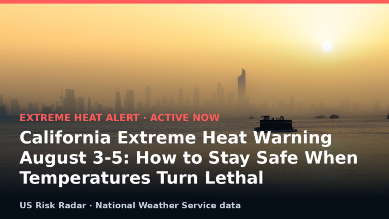 alert extreme heat warning ca 2026 08 04