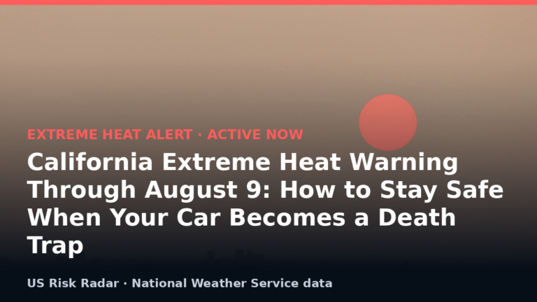alert extreme heat warning ca 2026 08 08
