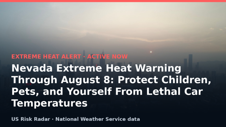alert extreme heat warning nv 2026 08 07