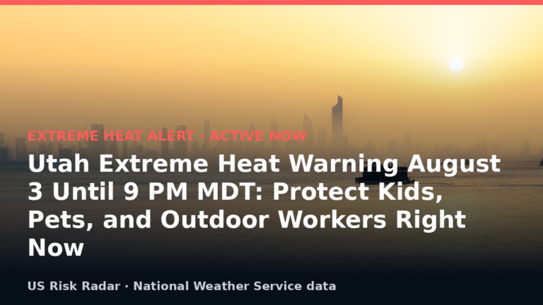alert extreme heat warning ut 2026 08 04
