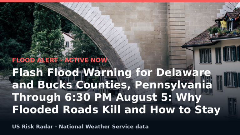 alert flash flood warning pa 2026 08 06