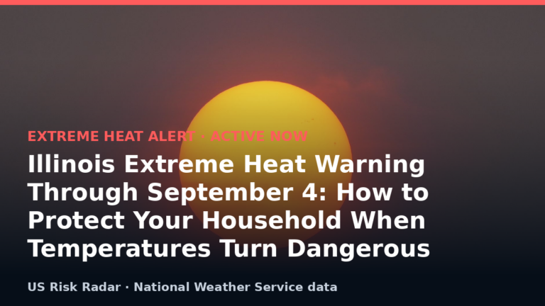 Illinois Extreme Heat Warning Through September 4: How to Protect Your Household When Temperatures Turn Dangerous 9 alert extreme heat warning il 2026 09 04